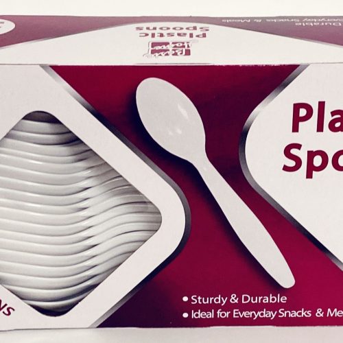 BASIC HOME PLASTIC SPOONS 48CT. BOX