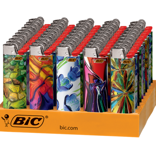 BIC LIGHTERS BLOWN GLASS 50CT.