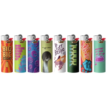 BIC LIGHTERS LIMITED ROTATING TRENDS 50CT.