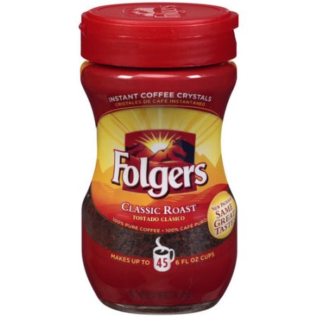 FOLGERS INSTANT COFFEE CLASSIC ROAST 3OZ. JAR