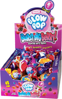 CHARMS BLOW POP BURSTING BERRY 48CT.