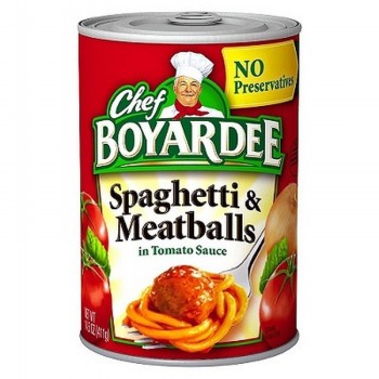 CHEF BOYARDEE SPAGHETTI & MEATBALLS 14.5OZ. CAN