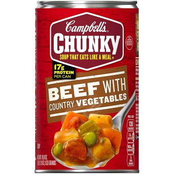 CAMPBELLS CHUNKY VEG. BEEF 18.6OZ. CAN.