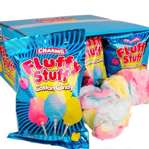 CHARMS FLUFFY STUFF COTTON CANDY 96 CT DISPLAY