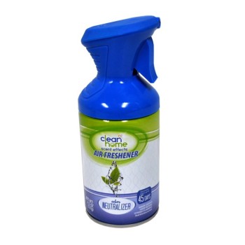 CLEAN HOME AIR FREAHNER W/TRIGGER ODOR NEUTRALIZER 12/4.5OZ. CAN.