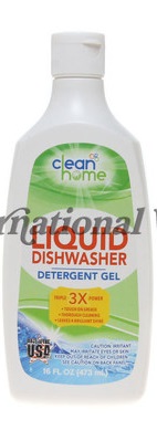 CLEAN HOME DISHWASHER GEL 16OZ.