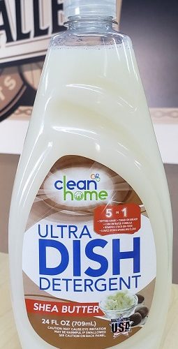 CLEAN HOME DISH DETERGENT SHEA BUTTER 1CT.