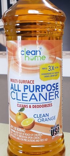 CLEAN HOME FLOOR CLEANER ORANGE 1CT. 8OZ.BTL