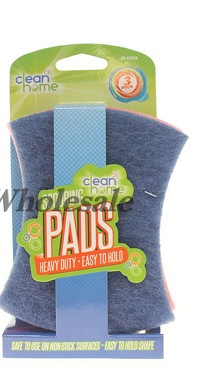 CLEAN HOME SCOURING PADS HEAVY DUTY 3PK.