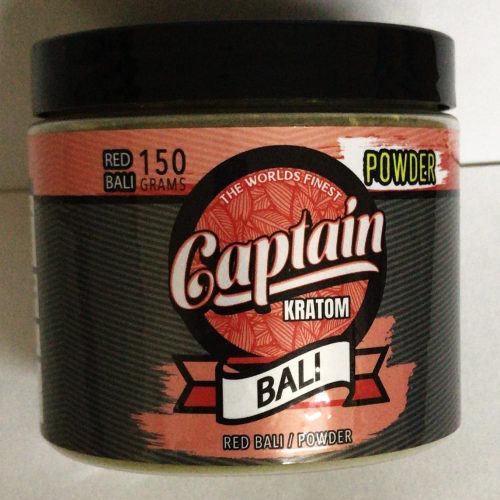 CAPTAIN KRATOM BALI POWDER 150G. JAR.