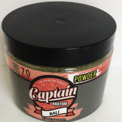 CAPTAIN KRATOM BALI POWDER 70G. JAR.