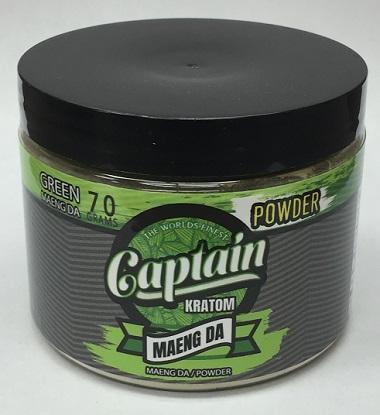 CAPTAIN KRATOM MAENG DA POWDER 70G. JAR.