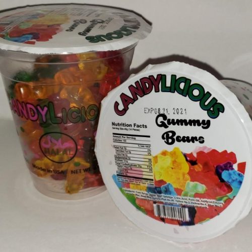 CANDY LICIOUS HALAL GUMMY GUMMY BEARS 15CT BOX.