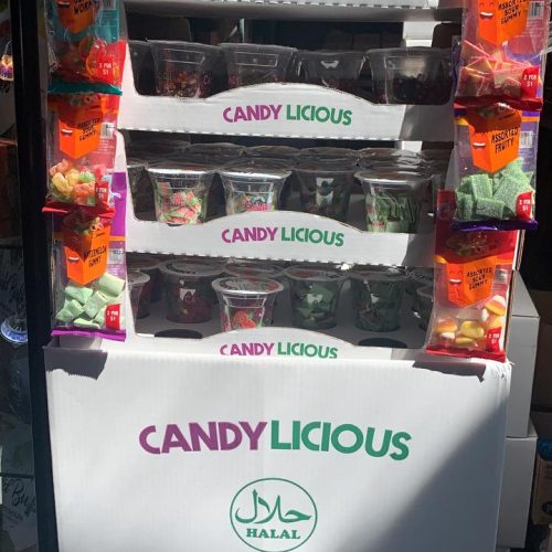 CANDY LICIOUS HALAL GUMMY 124 CT DISPLAY