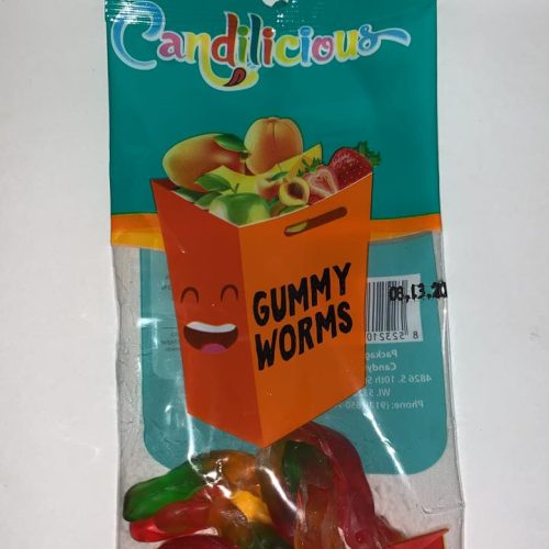 CANDY LICIOUS HALAL GUMMY WORMS 2FOR$1 12CT
