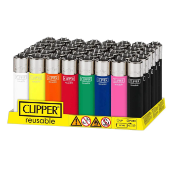 CLIPPER LIGHTER MICRO SOLID ASST. COLOR 48CT.