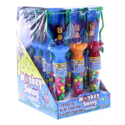 TOY CANDY MONKEY SWING CANDY 12CT.
