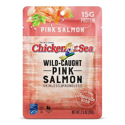 CHICKEN OF THE SEA PINK SALMON 2.5OZ. POUCH.