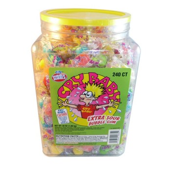 CRY BABY SOUR GUM 240CT. JAR