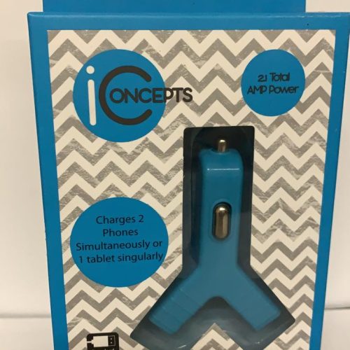 I CONCEPTS DUAL CAR CHARGER 1CT.
