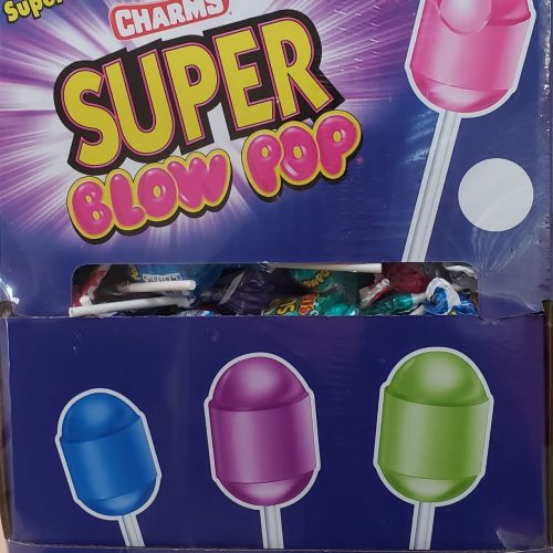 CHARMS SUPER BLOW POP ASST. 100CT.BOX