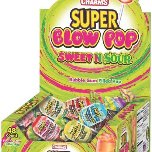 CHARMS SUPER BLOW POP SWEET & SOUR 48CT. BOX