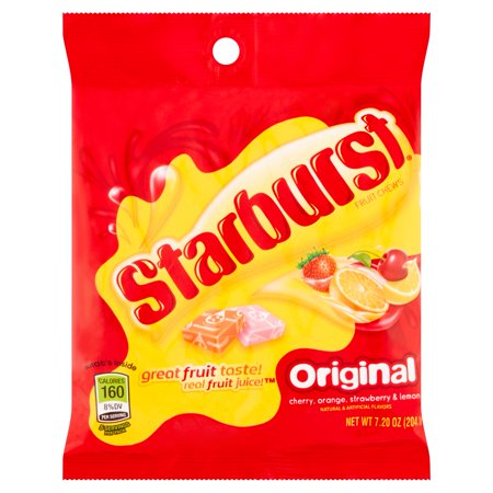 PEG BAGS STARBURST ORIGINAL 7.2OZ.