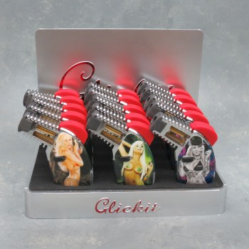 CLICKIT LADY SINGLE TORCH DISPLAY (GT-016C) 15CT.