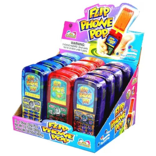 TOY CANDY FLIP PHONE POP 12CT BOX