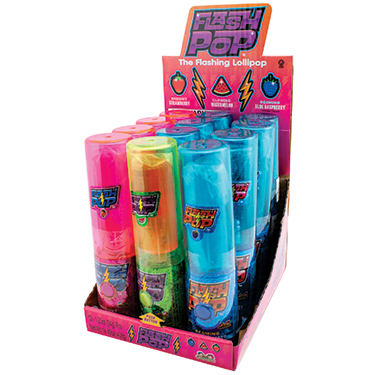 TOY CANDY FLASH POP LOLLIPOP 12CT BOX