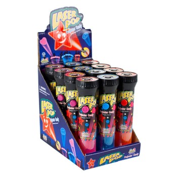 TOY CANDY LASER POP PROJECTOR CANDY 12CT.