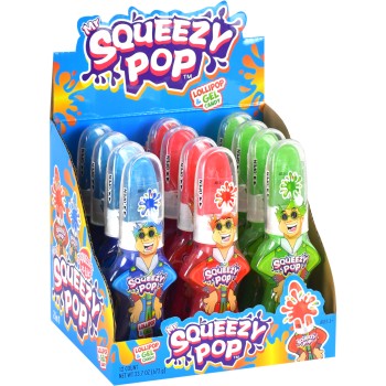 TOY CANDY MR. SQUEEZY POP LOLLIPOP 12CT.