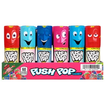 TOY CANDY PUSH POP ASSORTED 24CT. BOX