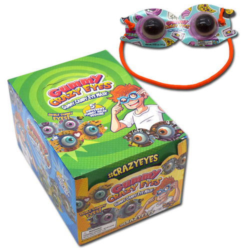 TOY CANDY RAINDROPS GUMMY CRAZY EYES 30CT BOX.
