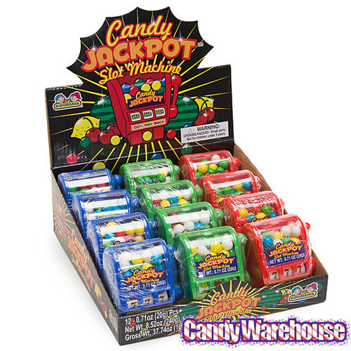 TOY CANDY SLOT MACHINE CANDY 12CT. BOX