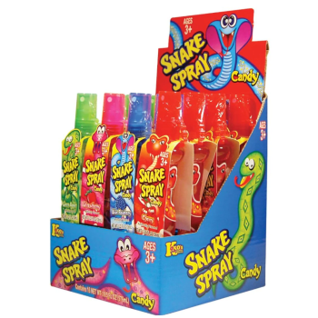 TOY CANDY SNAKE SPRAY 16CT. BOX.