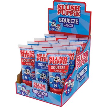 TOY CANDY SLUSH PUPPIE SQUEEZE CANDY 12CT. BOX