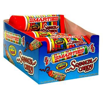 TOY CANDY SMARTIES SQUEEZE CANDY 2CT. BOX