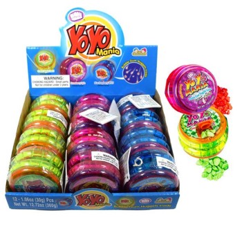 TOY CANDY YO YO MAINA WITH GUM 12CT. BOX