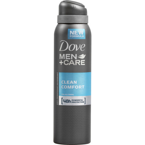 DOVE DEOD MENS CLEAN SPRAY 150ML CAN.