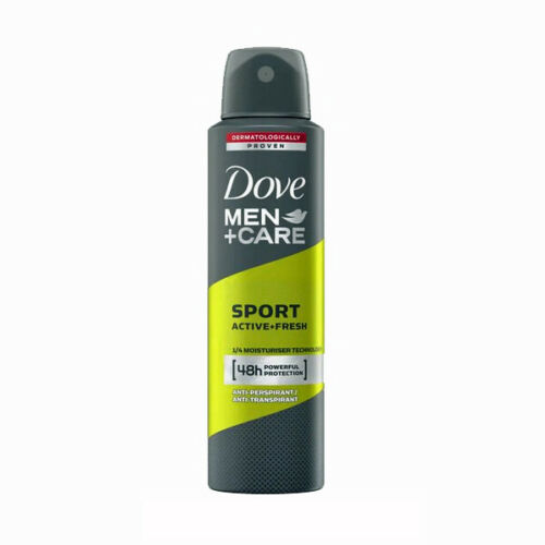 DOVE DEOD MENS SPORT ACTIVE& FRESH SPRAY 150ML CAN.