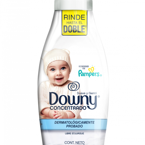 DOWNY FABRIC SOFTENER BABY 800ML BOTTLES.