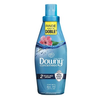 DOWNY FABRIC SOFTNER OCEAN BREEZE BOTTLE. 800ML
