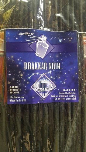 DIPPER INCENSE DRAKKAR NOIR 19' BIG STICK 50pk.