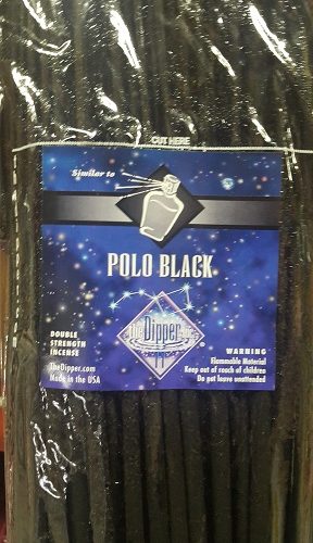 DIPPER INCENSE POLO BLACK 19' BIG STICK 50pk.