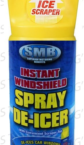 SMB DE-ICER SPRAY WITH SCRAPER TOP 12OZ. CAN
