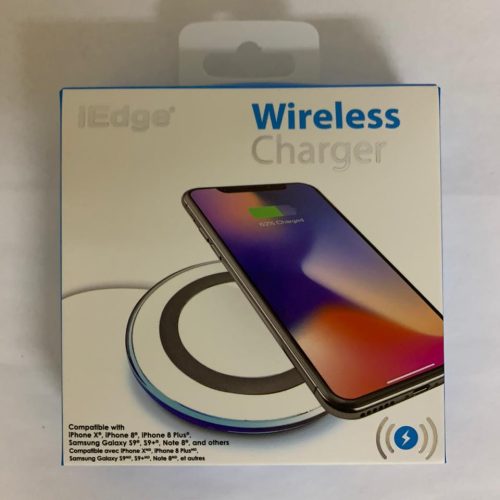I EDGE WIRELESS CHARGER 5W BLACK/WHITE (E-669) 1CT.