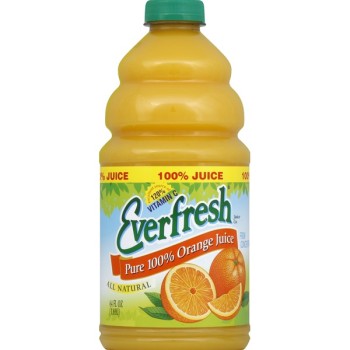 EVERFRESH ORANGE 100% JUICE 6/64OZ.
