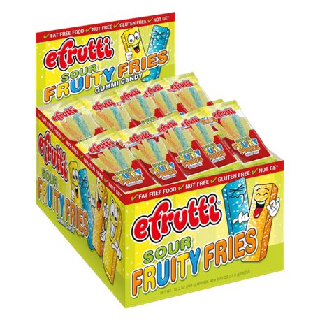 E.FRUTTI SOUR FRUITY FRIES 8/48CT.BOX