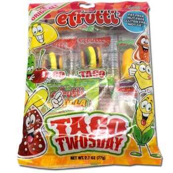 PEG BAGS E.FRUTTI TACO TWOSDAY GUMMY 1CT.